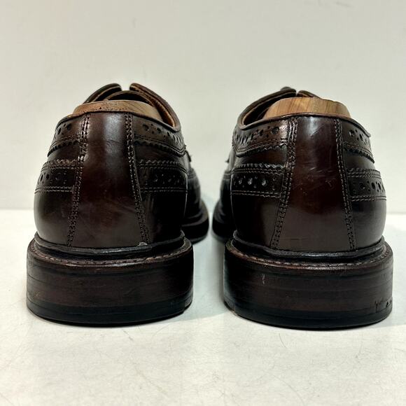 EXCELLENT Grant Stone x J. Crew Ludlow Longwing Wingtip Derby Bench Made 8 D - Picture 6 of 13